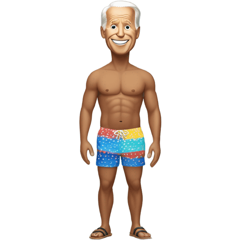 joe biden in swim trunks emoji