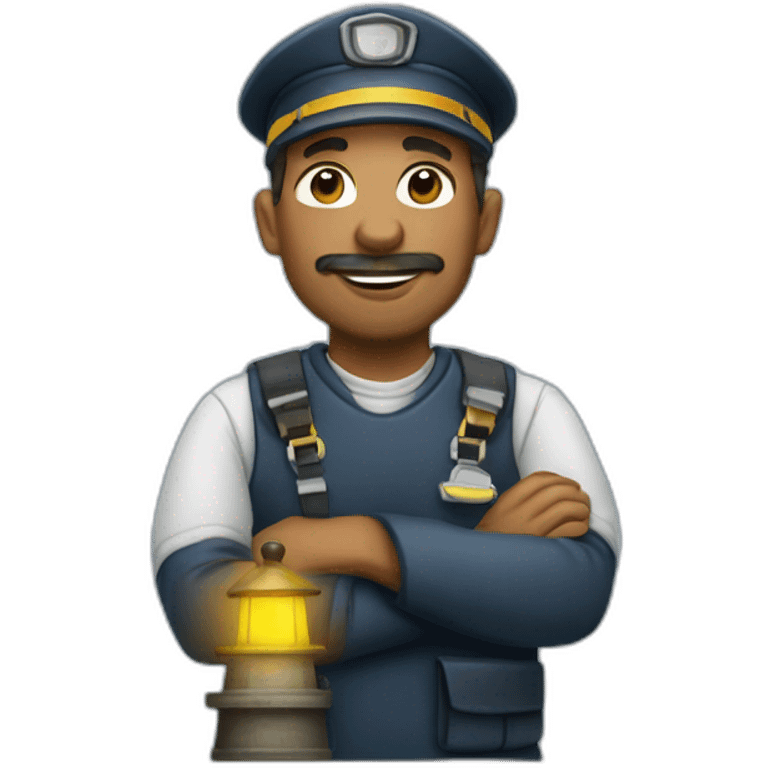 Lighthouse keeper emoji