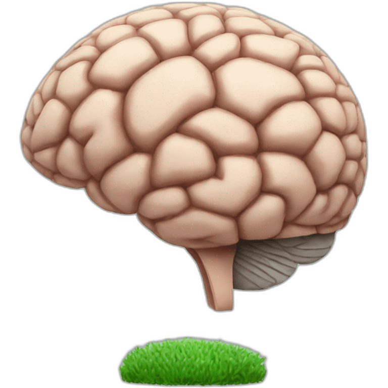 Brain soccer  emoji