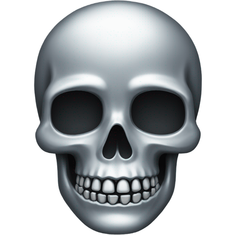 silver skull  emoji