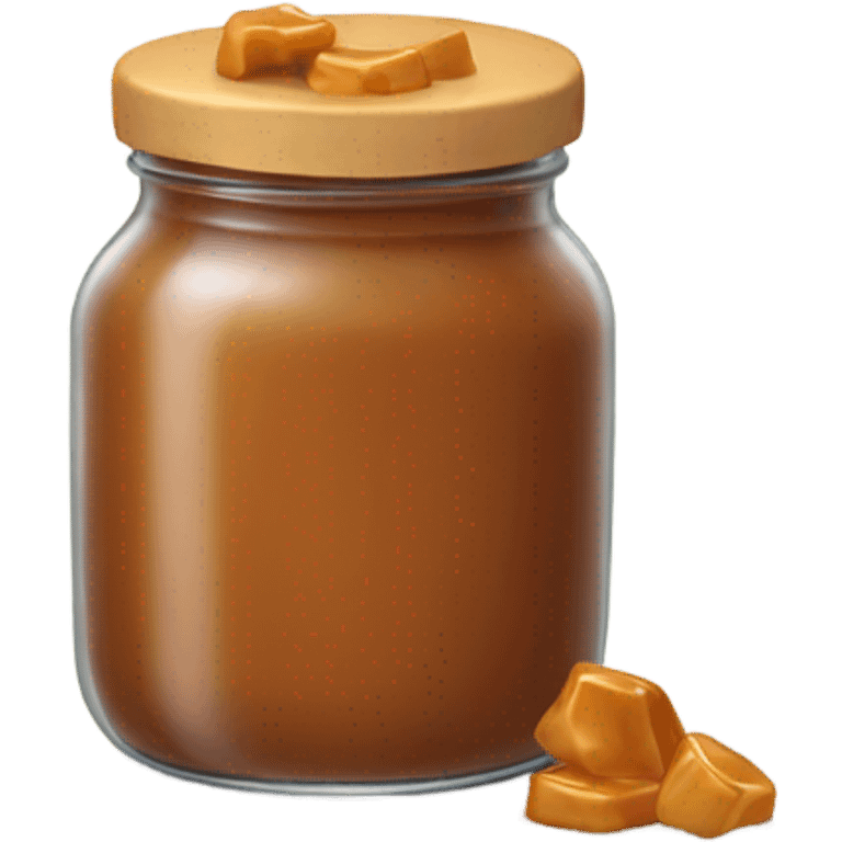 open jar of caramel emoji