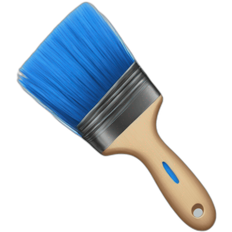 blue brush emoji