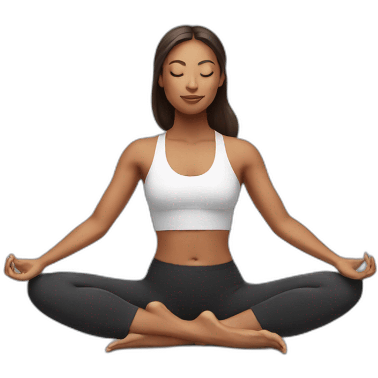 yoga woman emoji