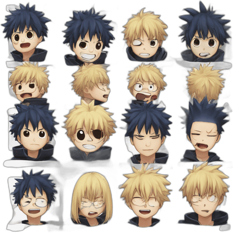 creer un pack emoji complet dessin animé jujutsu kaisen emoji