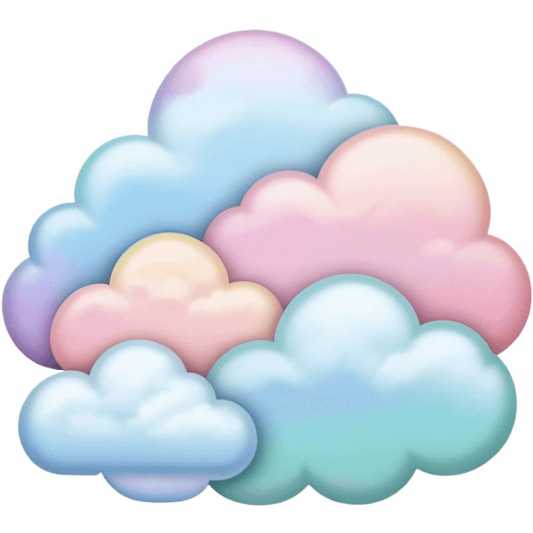 Pastel clouds emoji