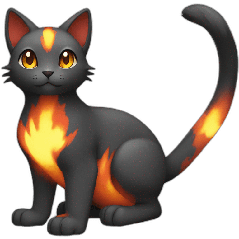 Sitting-bicolor-fire-type-pokemon-cat emoji