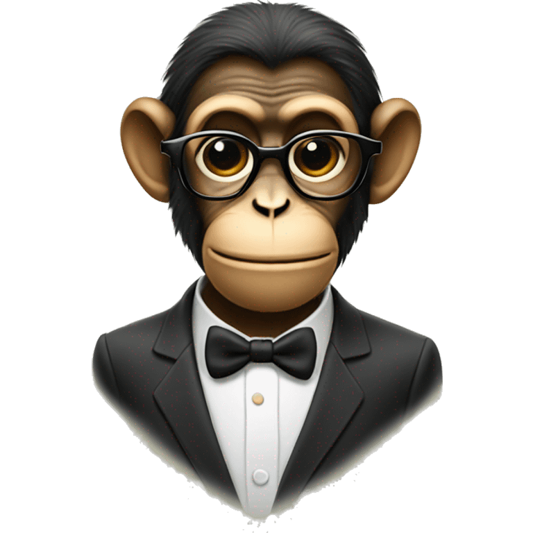 Monkey wearing groucho marx glasse emoji