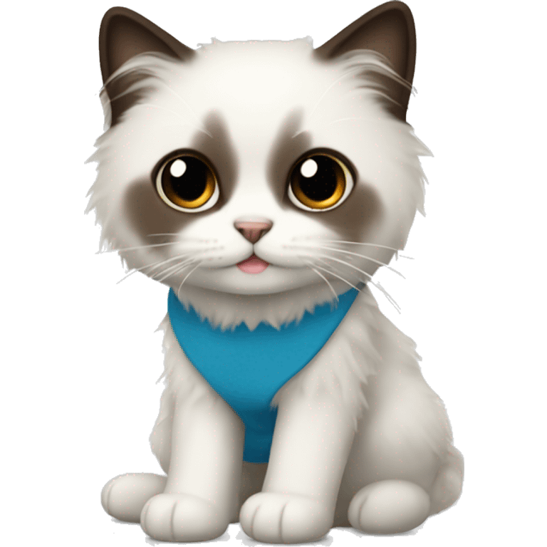 A cute ragdoll emoji