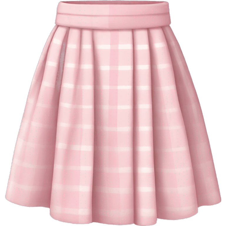 pastel pink plaid skirt emoji