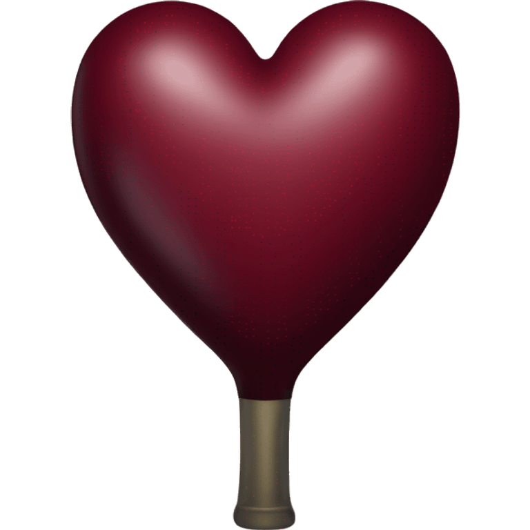 Wine red heart emoji