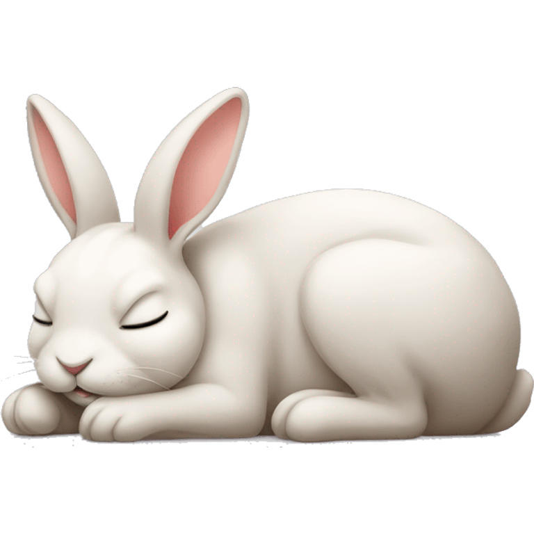 Bunny sleeping emoji