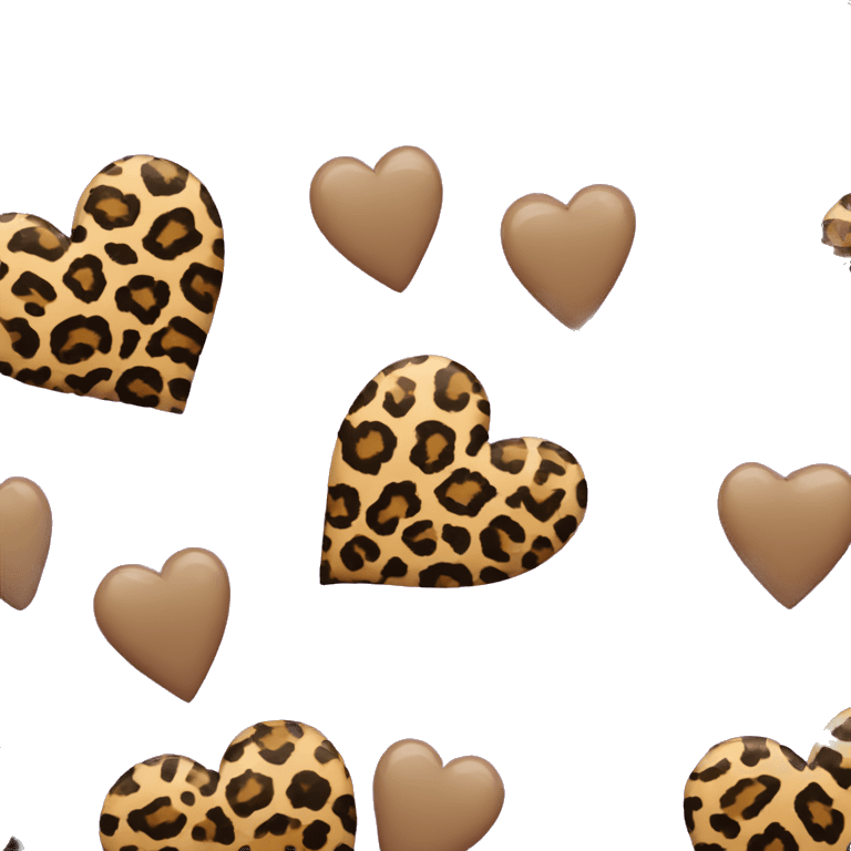 Purple heart with leopard print emoji