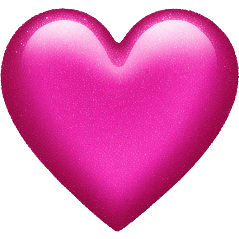 Hot pink sparkly heart emoji