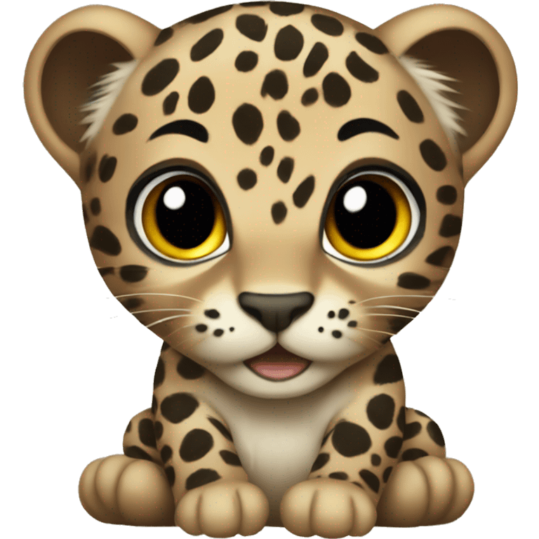 Leopard baby black wings emoji