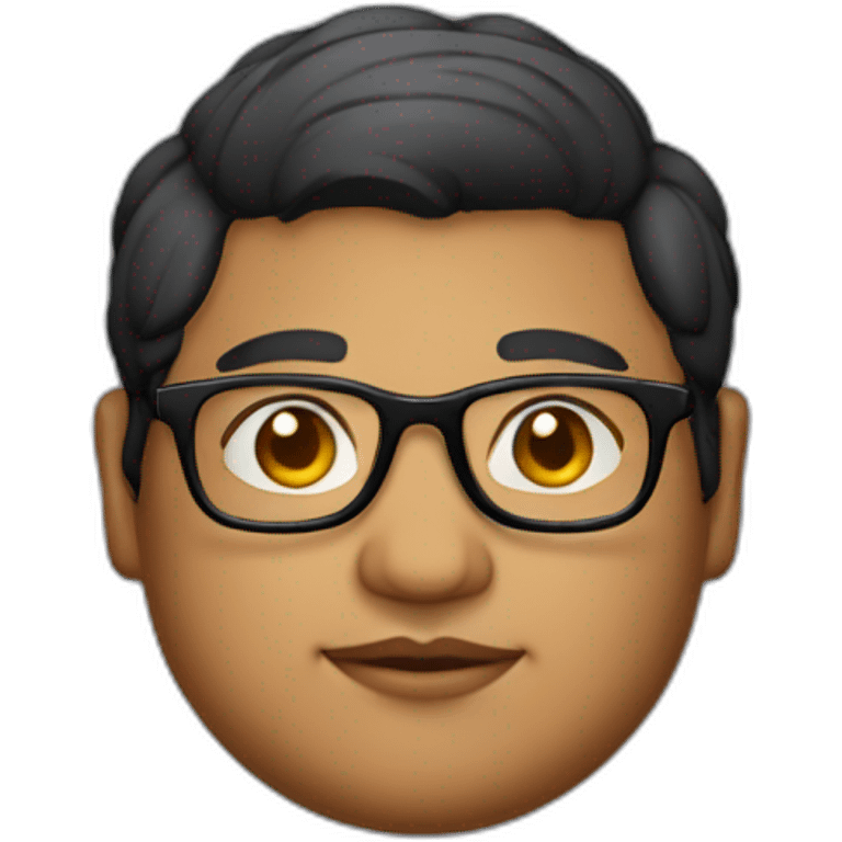 chubby-indian-black-framed-glasses-it-guy emoji