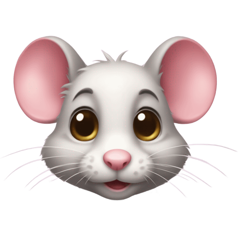 This cute-mouse satisfied emoji