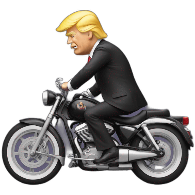 Trump on an Bike emoji