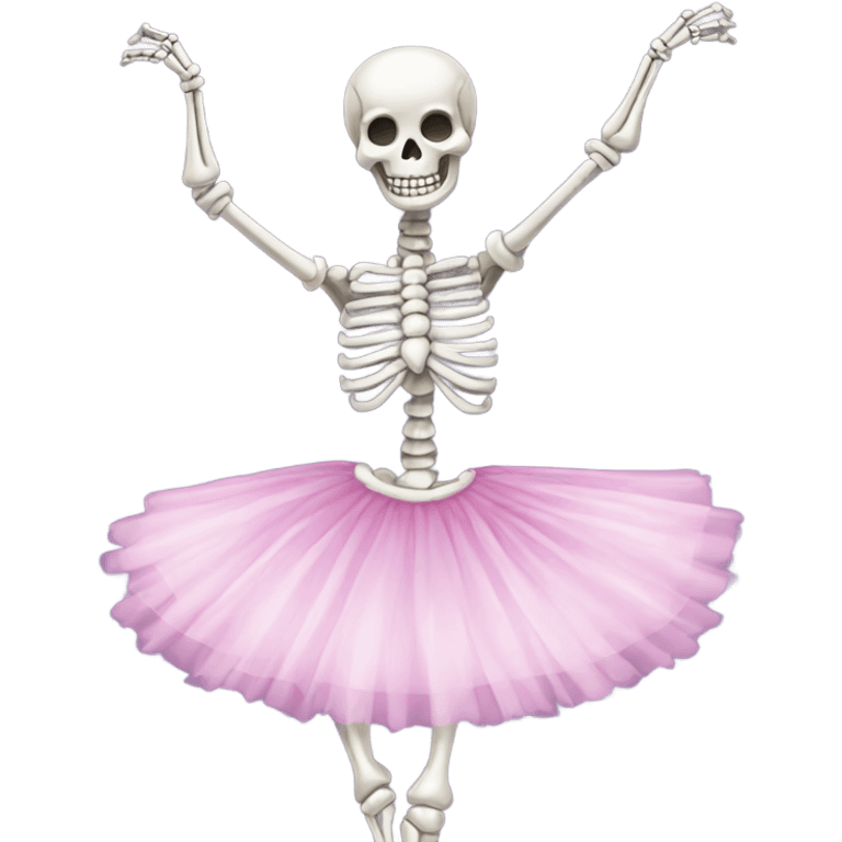 Shiny ballerina skeleton  emoji