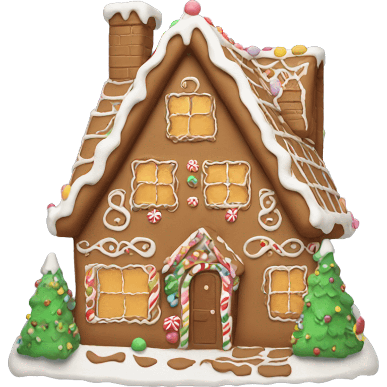 Aesthetic gingerbread house  emoji