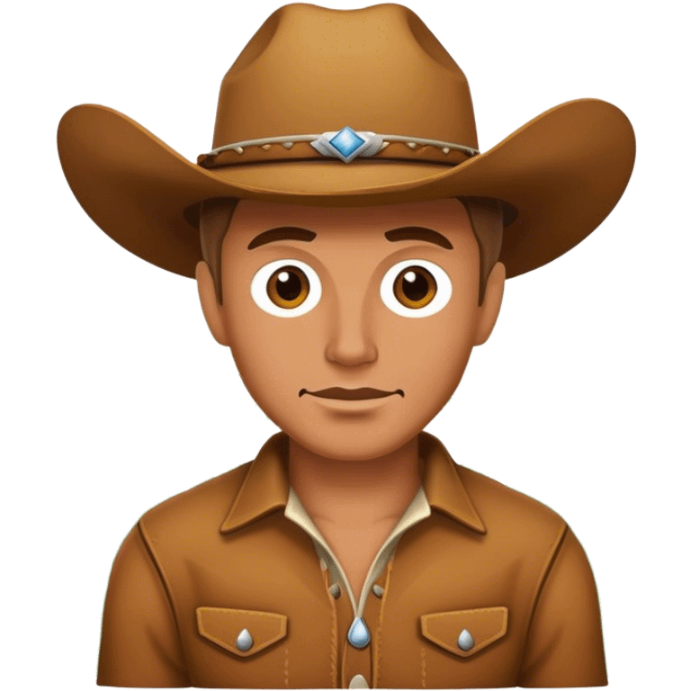 cowboy allongé dans l'herbe emoji