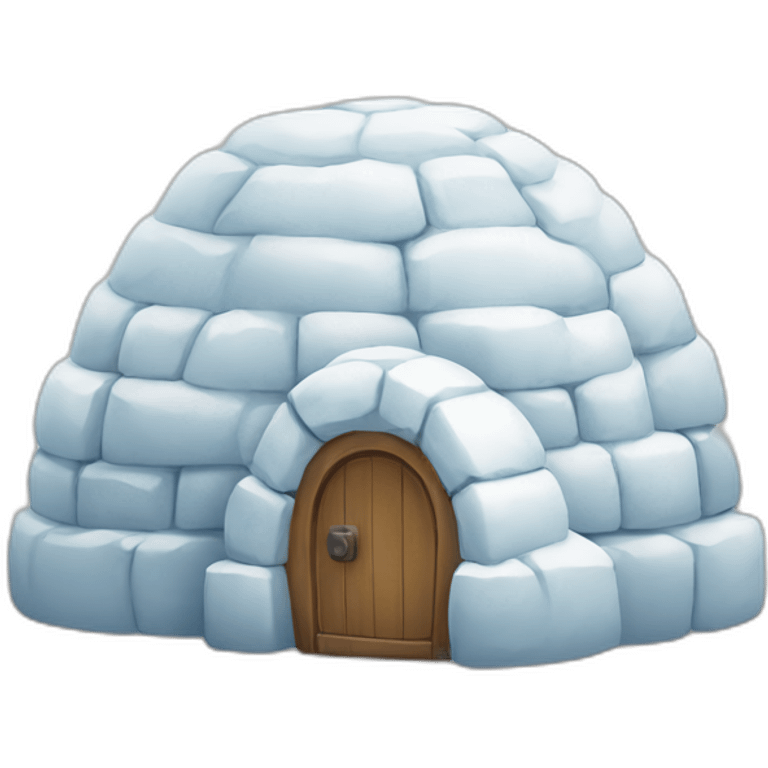 igloo with care sign emoji