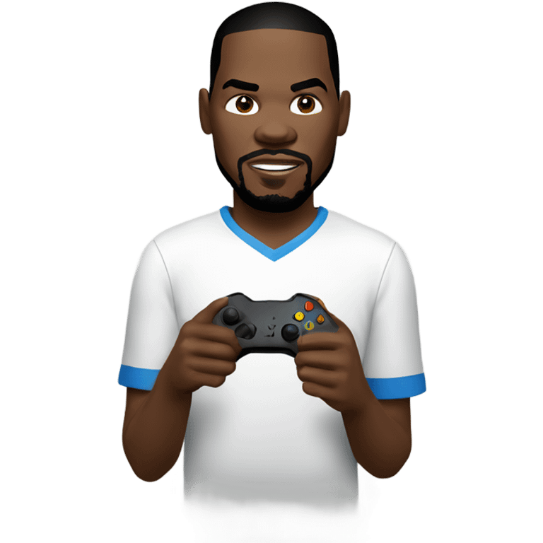 Kevin Durant playing Xbox  emoji