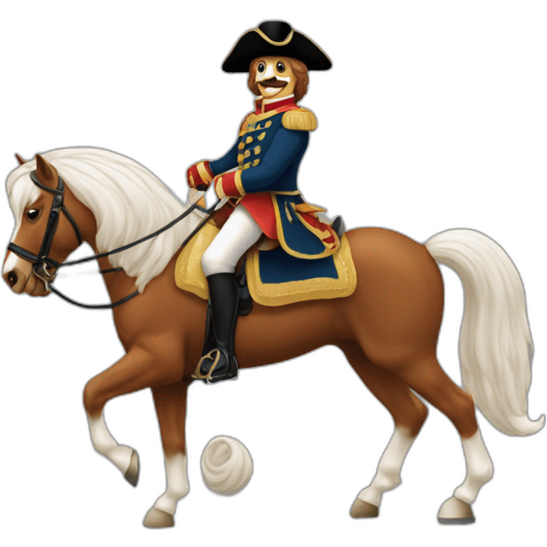 Cavalier sur un cheval emoji