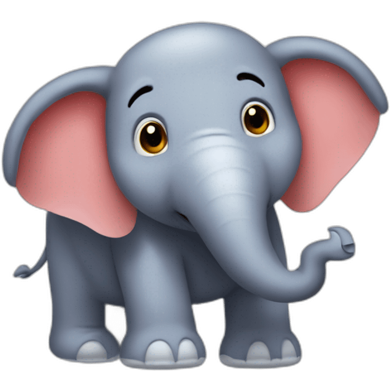 Mario as a elephant emoji