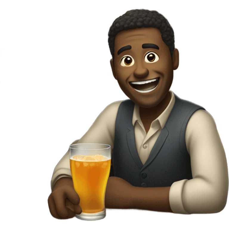 Funny expression at bar emoji