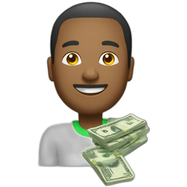 Create a emoji of a money stack emoji