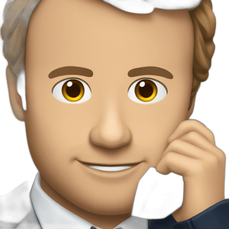 Macron qui telephone emoji