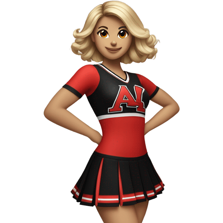 Red and black cheer uniform emoji