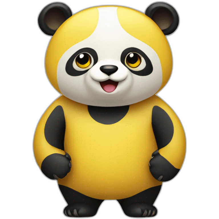 Yellow panda emoji