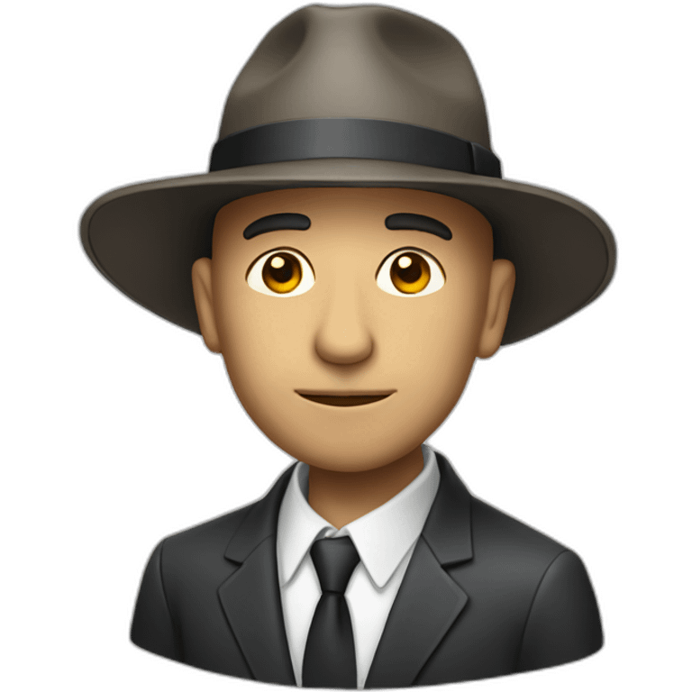 Oppenheimer with hat emoji