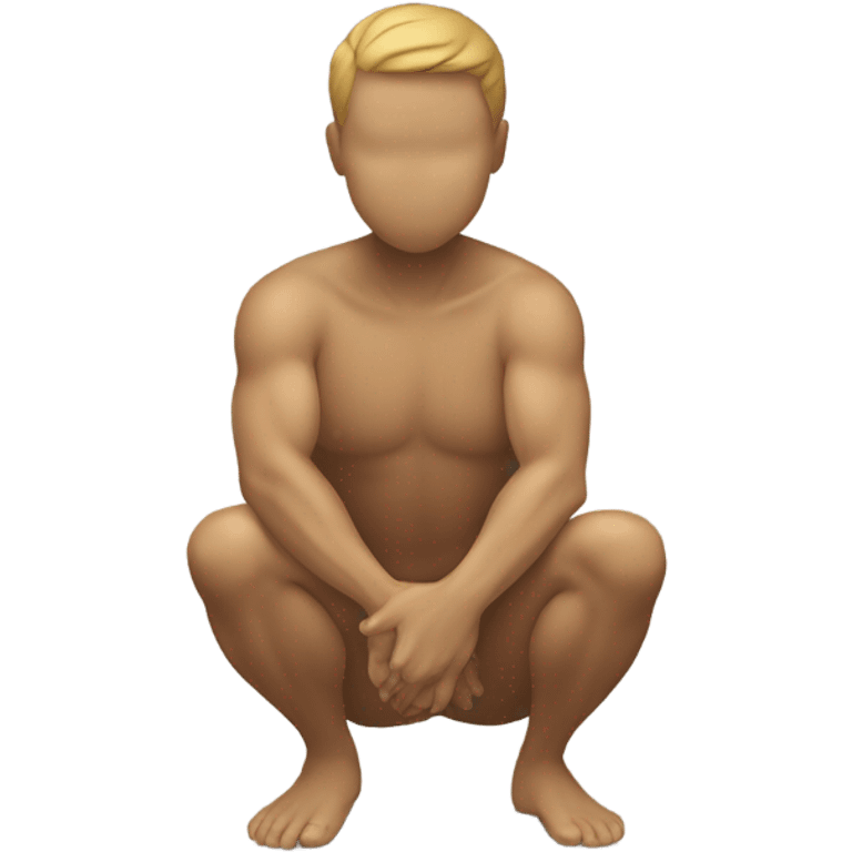 Person squatting emoji