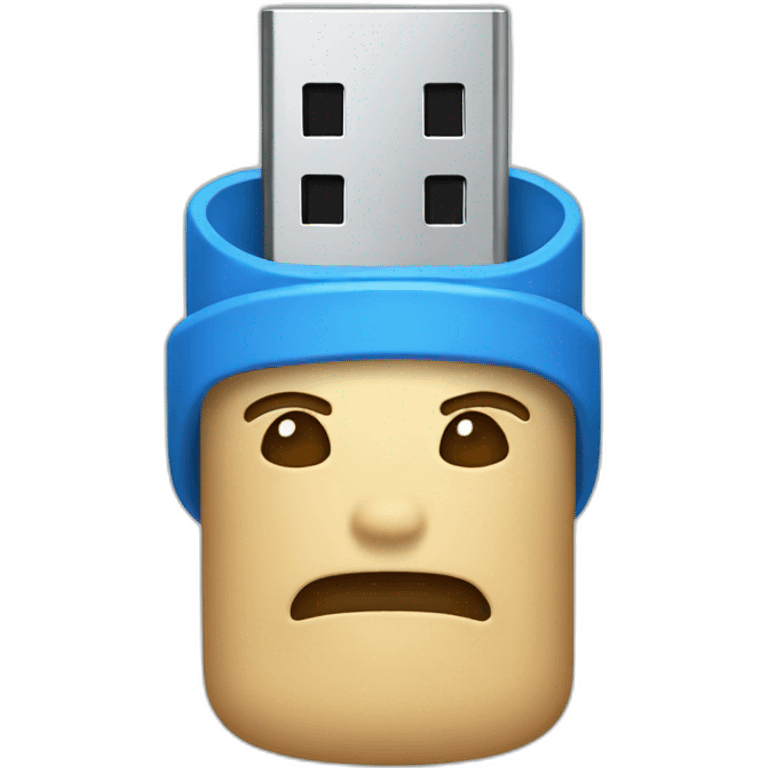 blue usb emoji