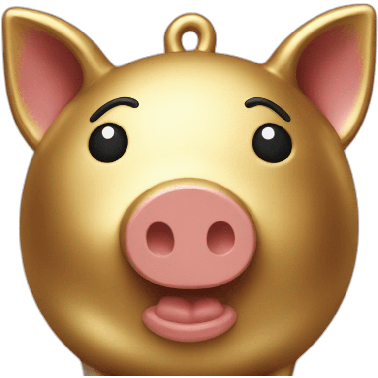 goldenned piggy bank emoji