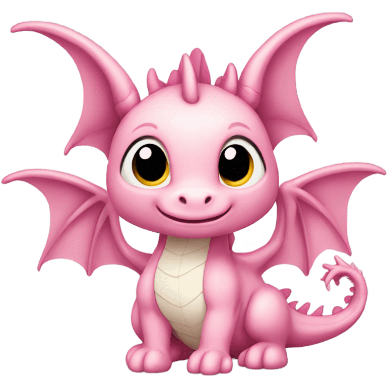 soft pink dragon emoji