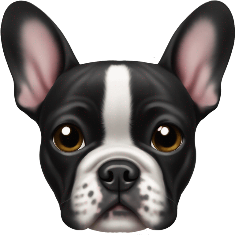 black french bulldog christmas emoji