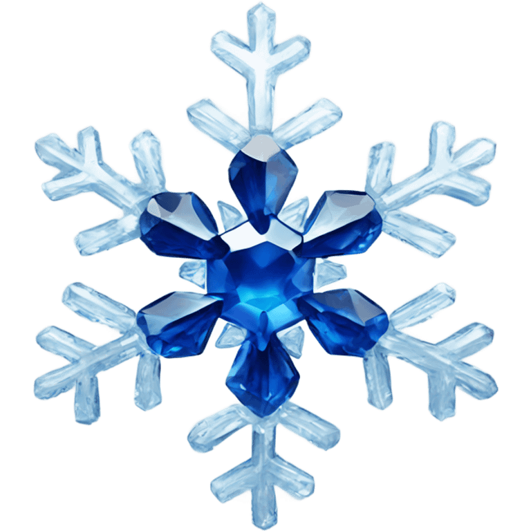 sapphire gemlike snowflake emoji