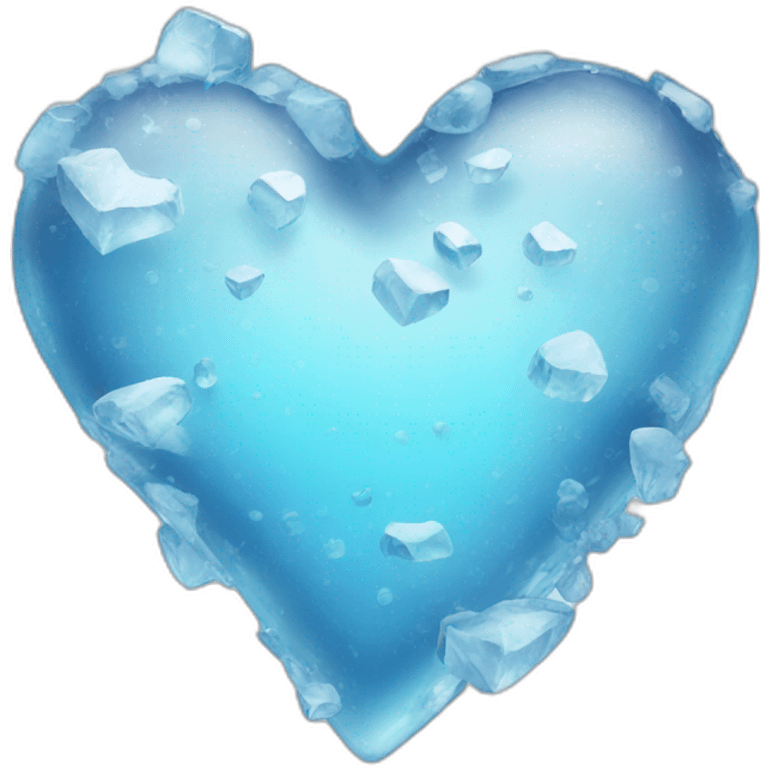 Heart ice emoji