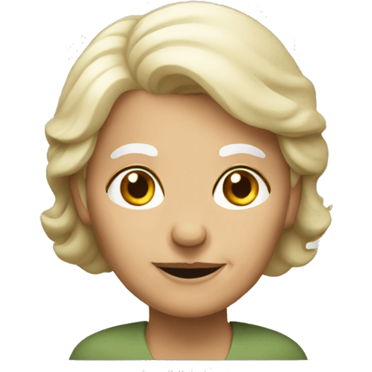 Old woman with blond hair emoji