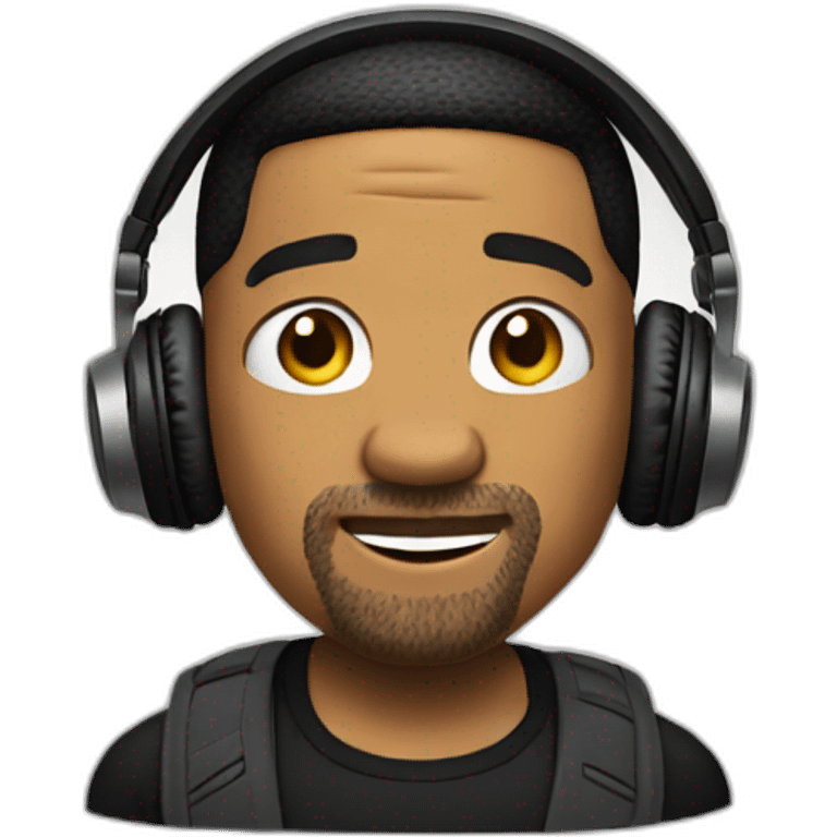 Will smith listening music emoji