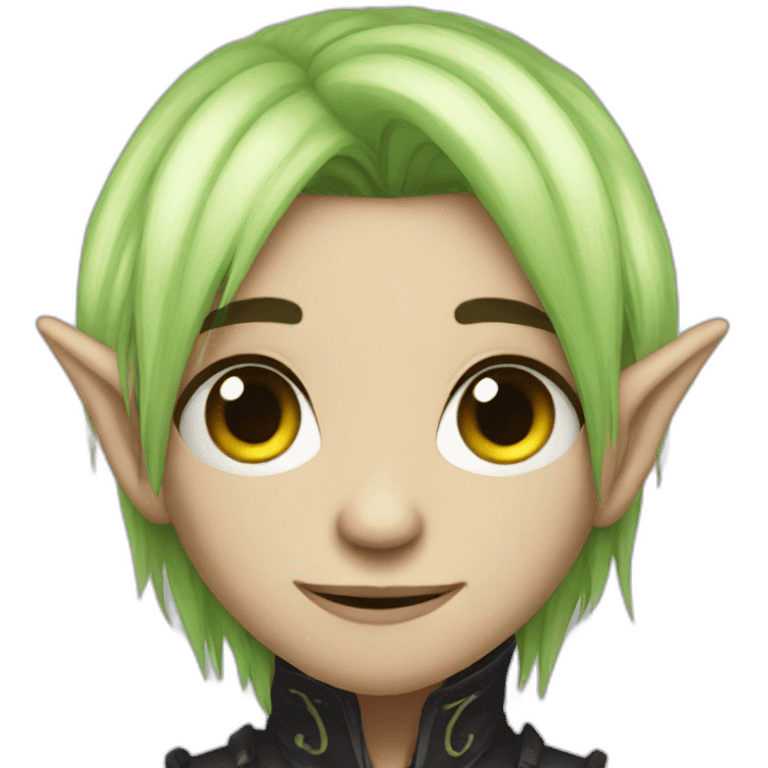 Emo fantasy elf emoji