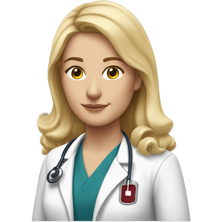 harvard physician white woman blonde hair head, neck and upper chest emoji