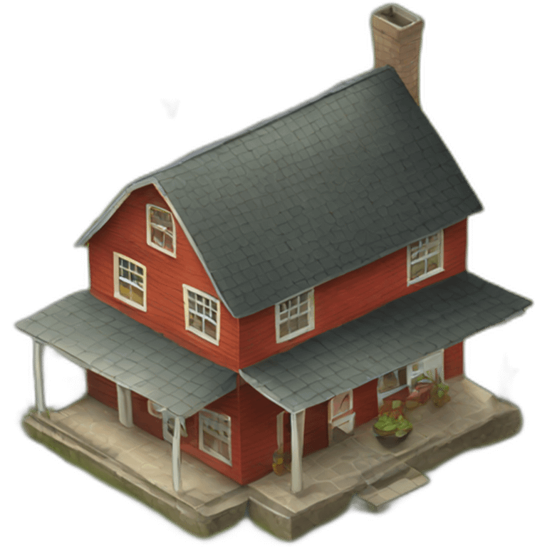 Farmhouse emoji