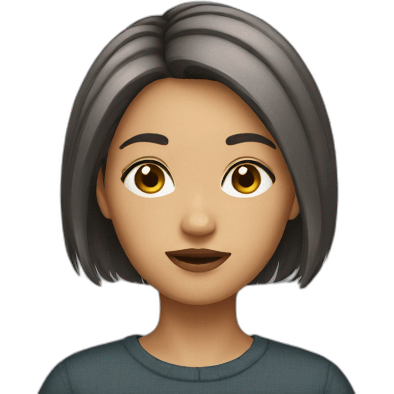 short hair girl emoji