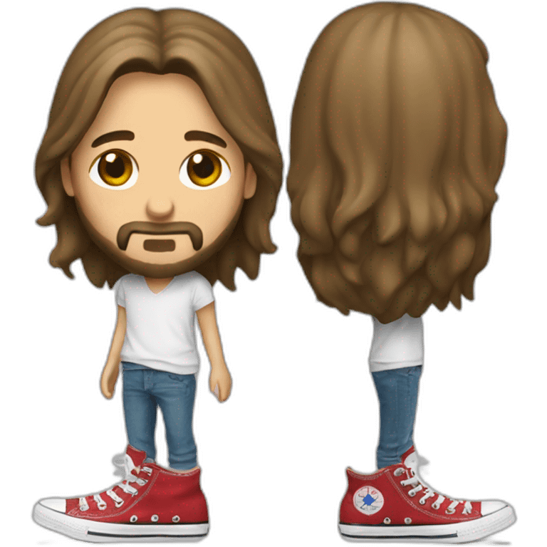 jesus wearing converse chuck taylor high emoji