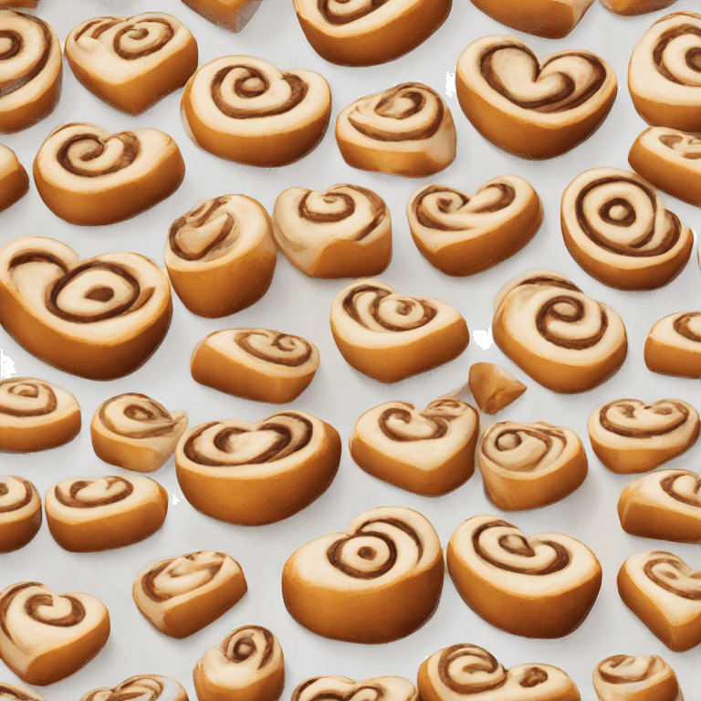 cinnamon roll heart  emoji