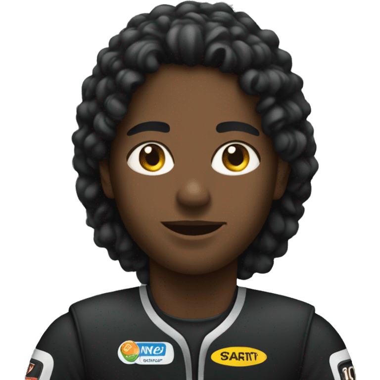 Black race car emoji